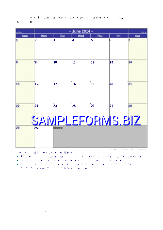 June 2014 Calendar 3 doc pdf free